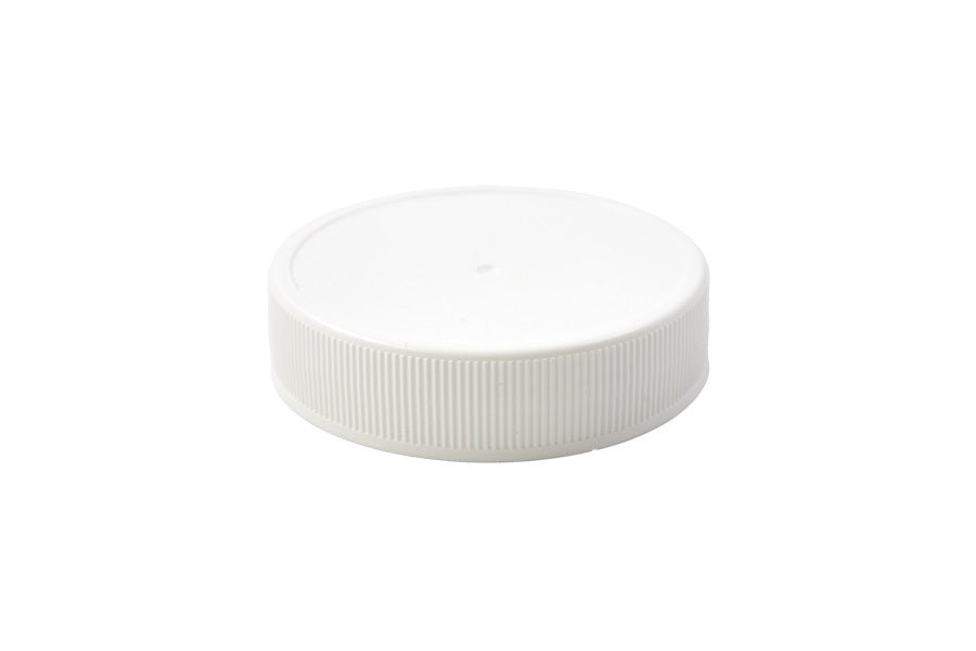 White plastic continuous thread cap / closure for bottles and jars (size: 70-400)