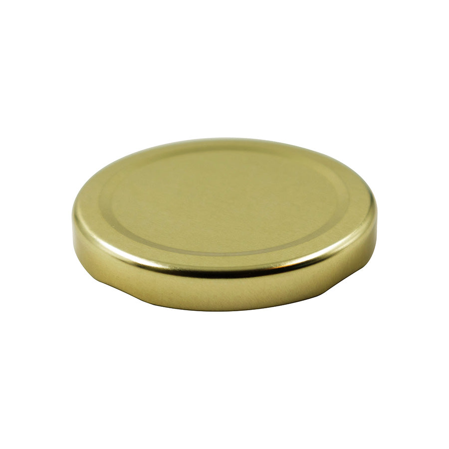 63 MM TWIST GOLD METAL NO-BUTTON CAP BPANI PLASTISOL LINER (1200)
