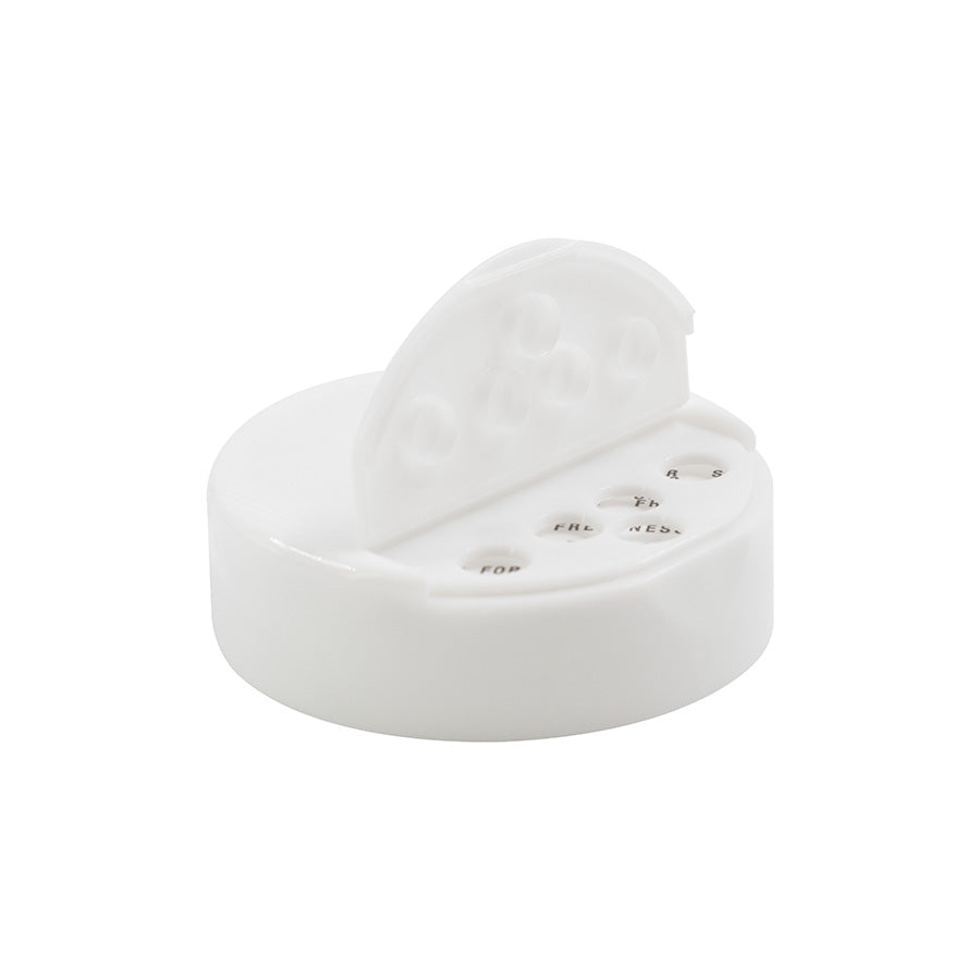 63-485 White PP Pressure Senstitive Lined Spice Printed Cap