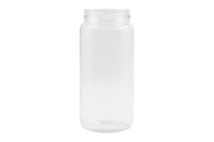 500 ml Clear Glass Round Tall Cylinder Jar 63 mm Twist / Lug