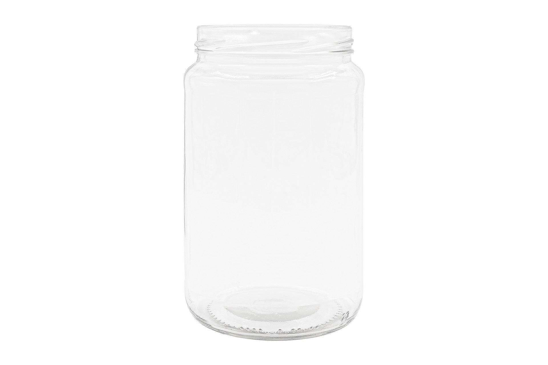 750 ml Clear Glass Short Cylinder 82 mm Twist / Lug