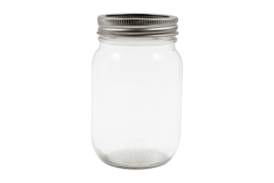 1 L clear glass jar (neck finish: 53 mm)