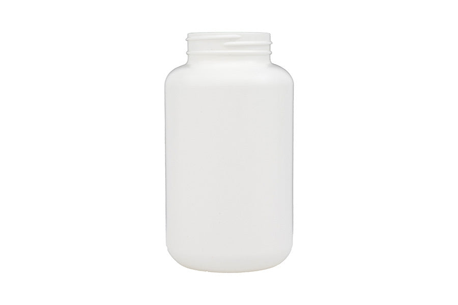 500 cc white plastic bottle (neck finish: 53-400)