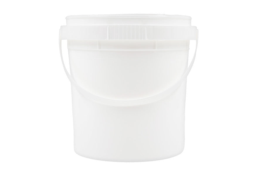 3.78 L white plastic pail
