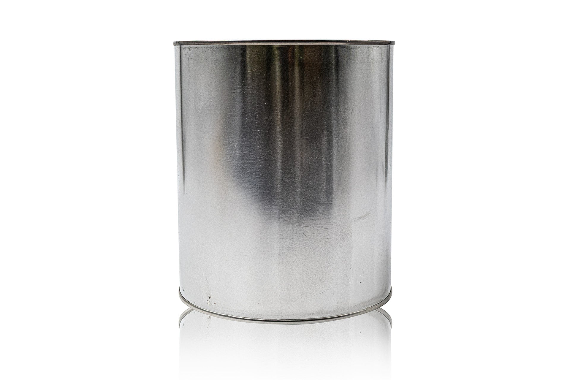 Plain metal round can 