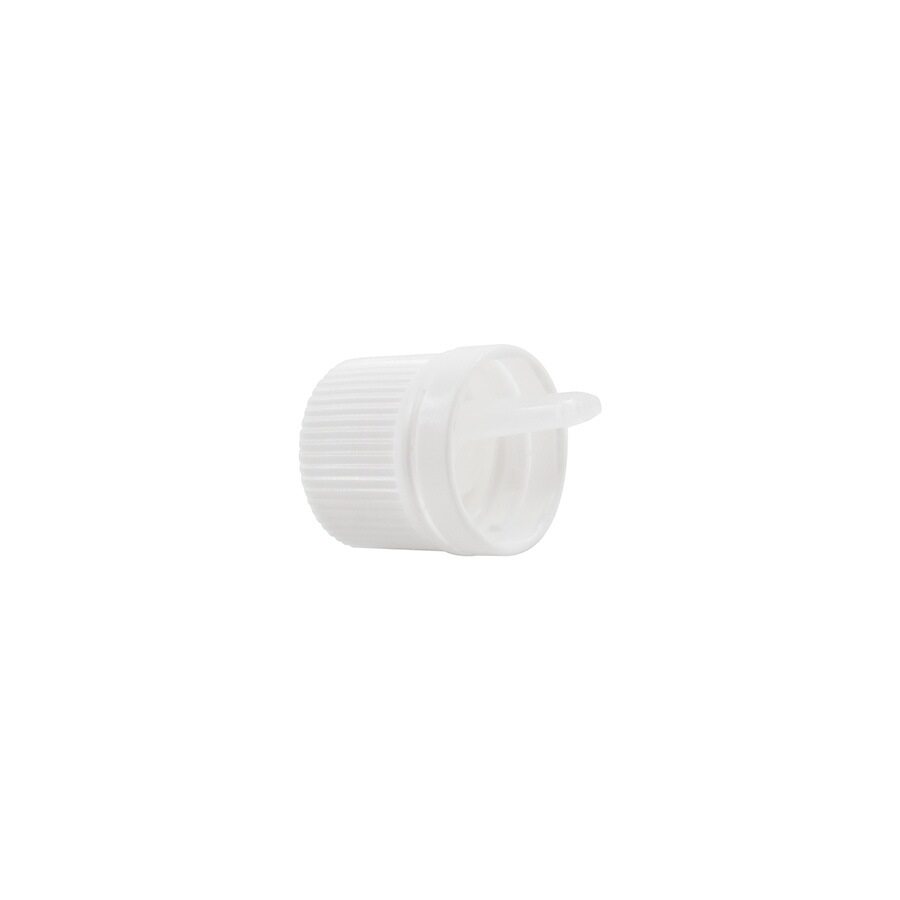 18 GL White PP Continuous Thread Cap With Vertical Dropper Cap