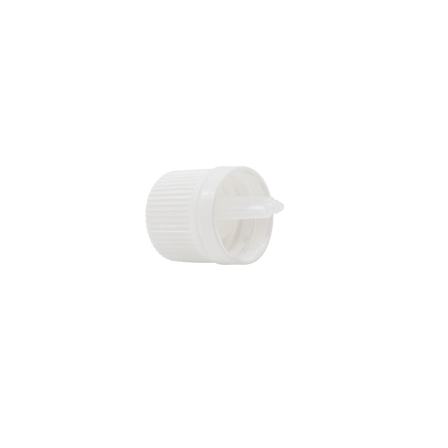 18 GL White HDPE Tamper Evident Vertical Dropper Cap