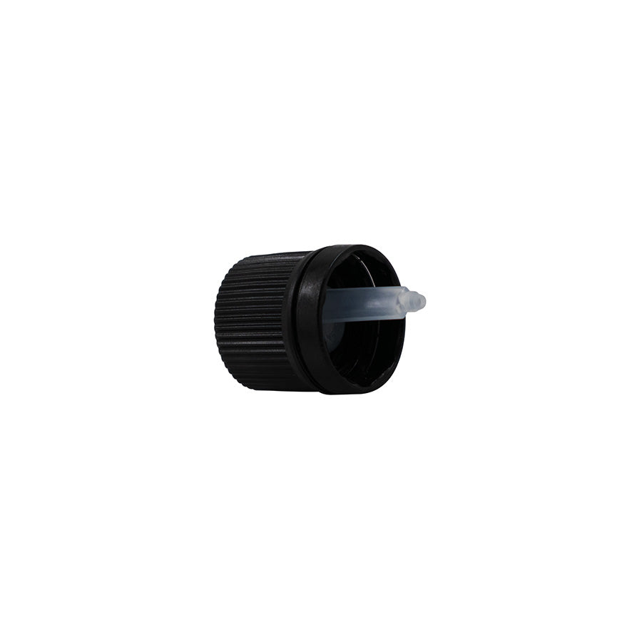 18 GL Black HDPE Tamper Evident Vertical Dropper Cap