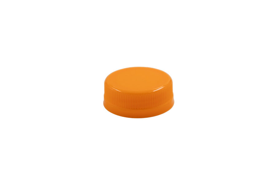 Pink plastic tamper evident cap / closure for bottles and jars (size: 38 mm)