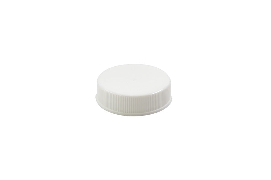 White plastic continuous thread cap / closure for bottles and jars (size: 38-400)