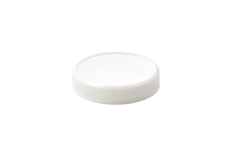 White plastic continuous thread cap / closure for bottles and jars (size: 58-400)