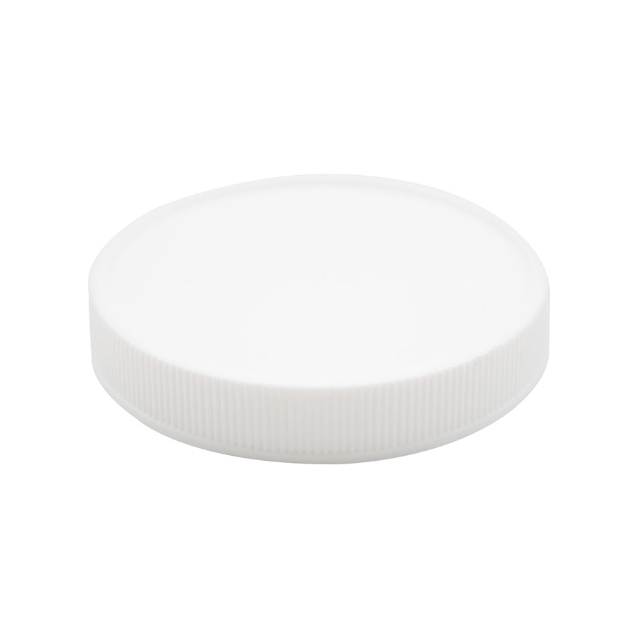 White plastic continuous thread cap / closure for bottles and jars (size: 70-400)