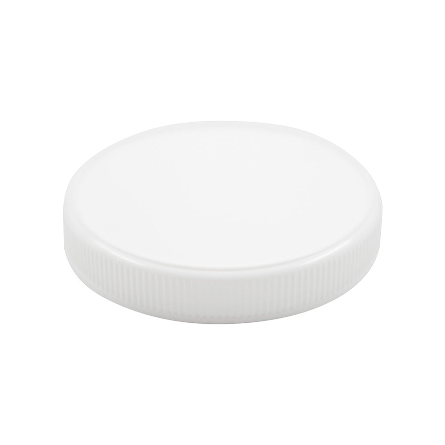 White plastic continuous thread cap / closure for bottles and jars (size: 70-400)
