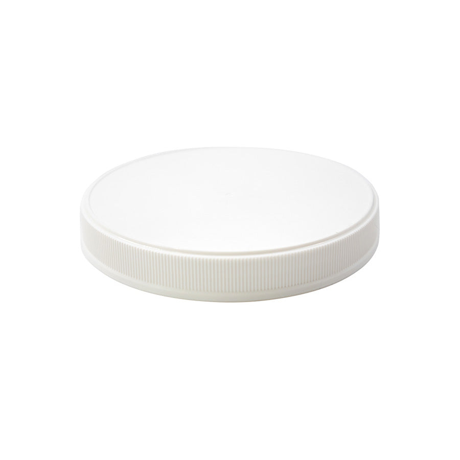 White plastic continuous thread cap / closure for bottles and jars (size: 110-400)