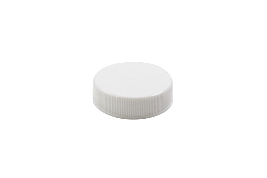 White plastic continuous thread cap / closure for bottles and jars (size: 38-400)
