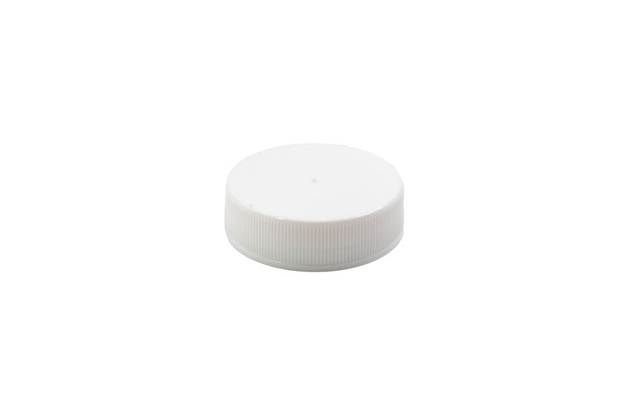 White plastic continuous thread cap / closure for bottles and jars (size: 38-400)