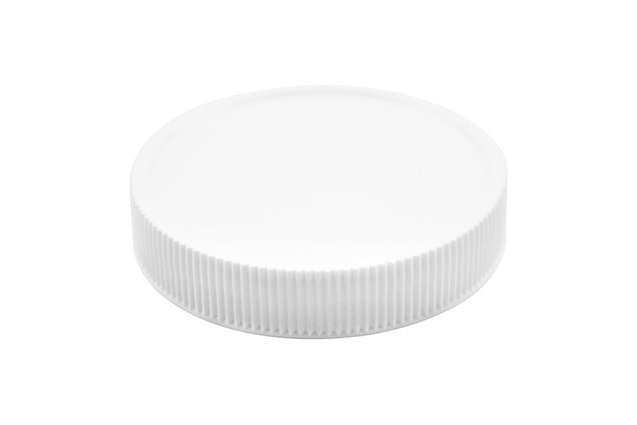 White plastic continuous thread cap / closure for bottles and jars (size: 58-400)