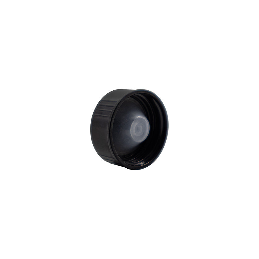 28-400 Black Phenolic Ribbed Cap With Polyethylen Cone Liner