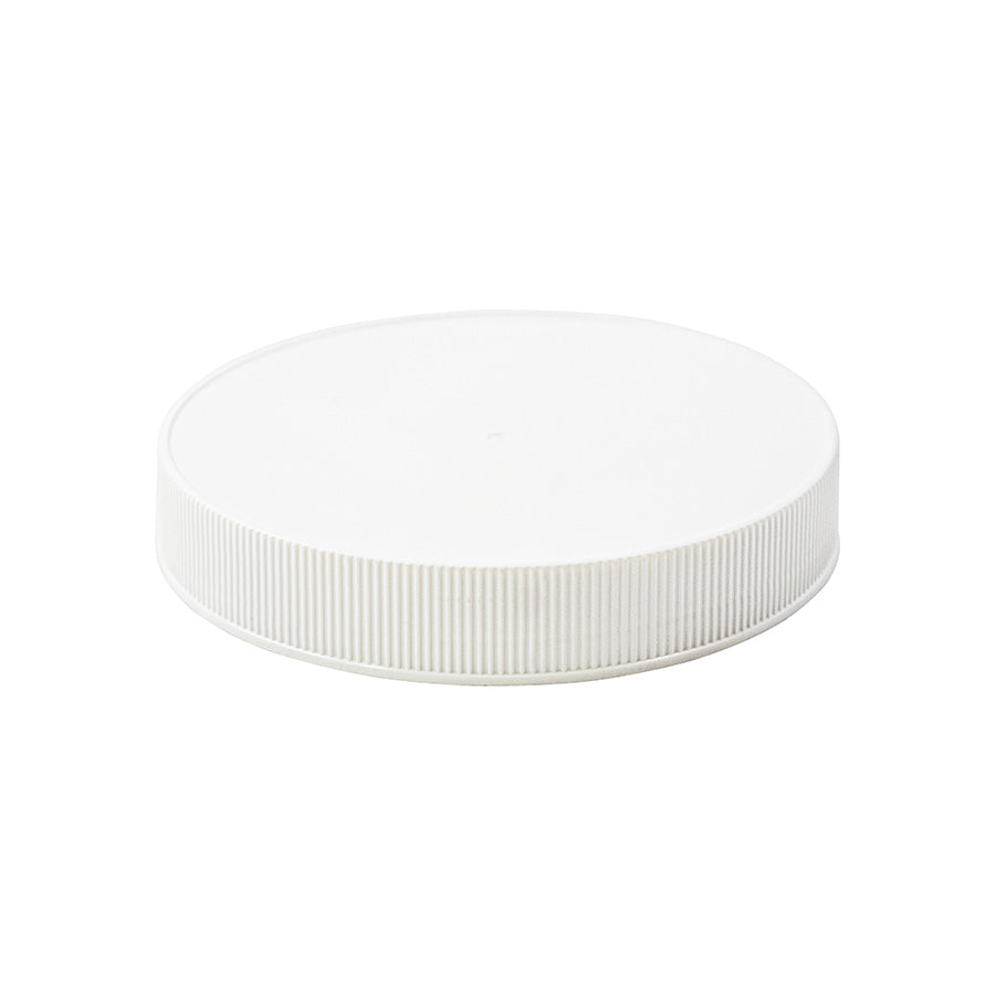 89-400 White PP Matte Top Fine Ribbed Foam Lined Cap