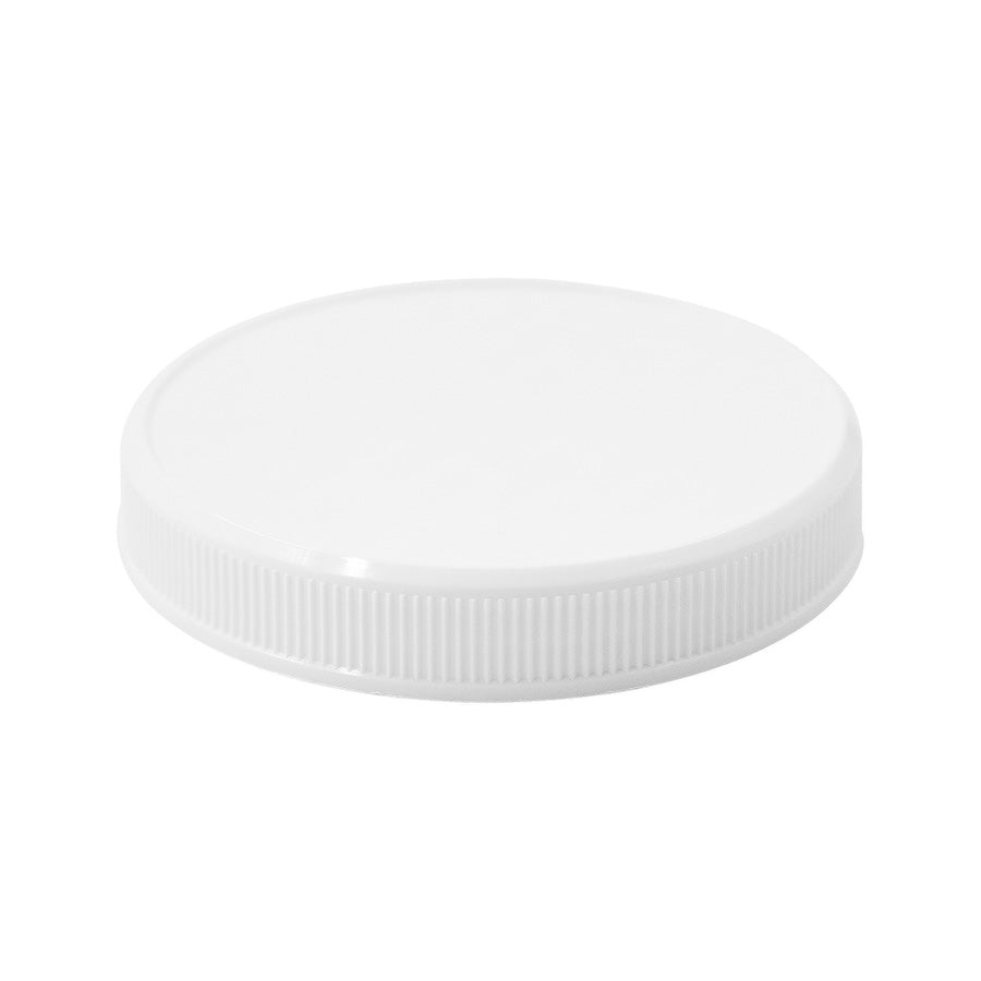 70-400 White PP Smooth Top Fine Ribbed Pressure Sensitive Lined Cap