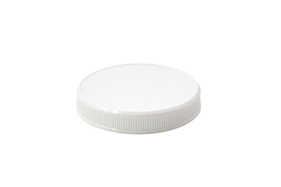 White plastic continuous thread cap / closure for bottles and jars (size: 70-400)