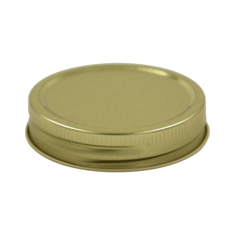 70-450G Gold Metal Continuous Thread Non-Button Plastisol Lined Cap