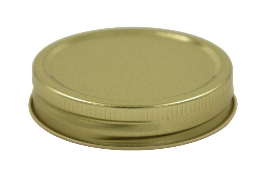 70-450G Gold Metal Continuous Thread Non-Button Plastisol Lined Cap