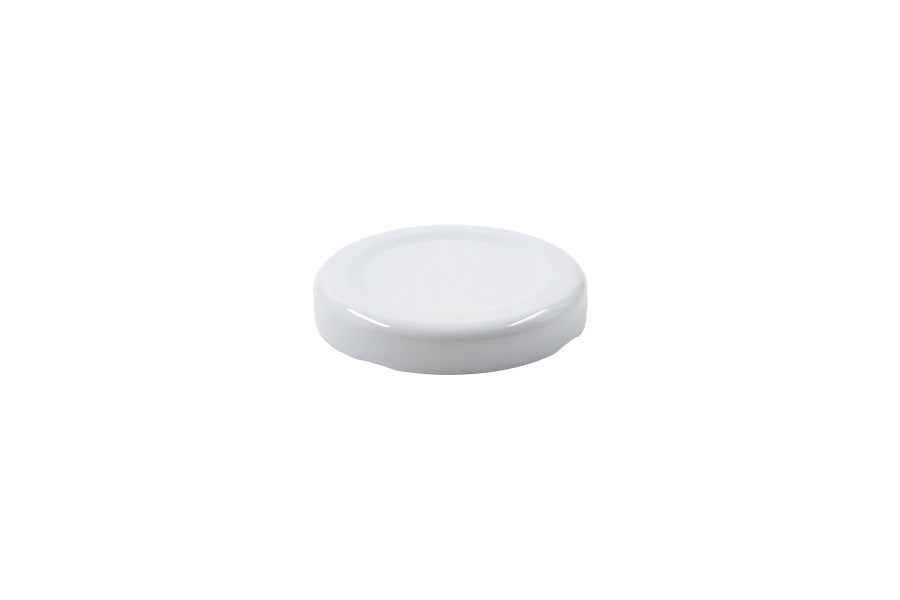 White plastic twist / lug cap / closure for bottles and jars (size: 48 mm)
