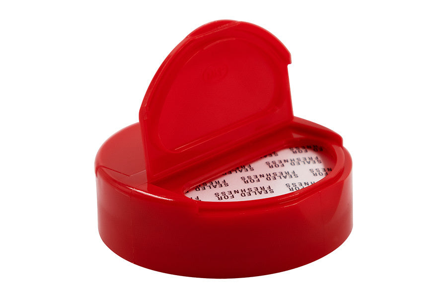 Pink plastic cap / closure for bottles and jars (size: 63-485)