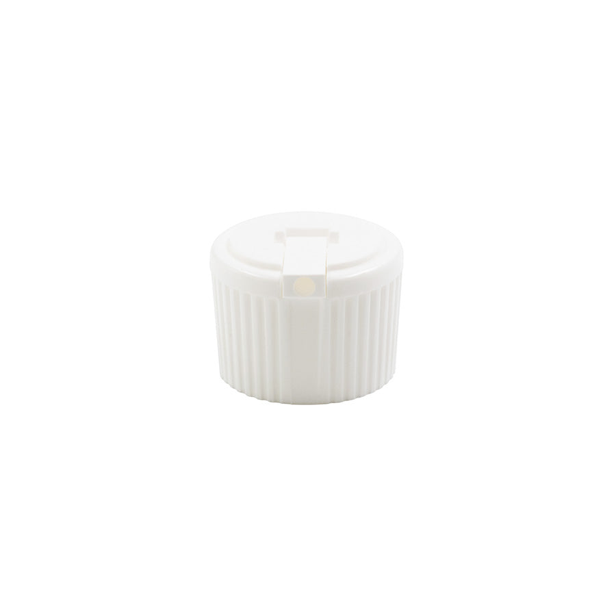 24-410 White PP Loctop Unlined Cap