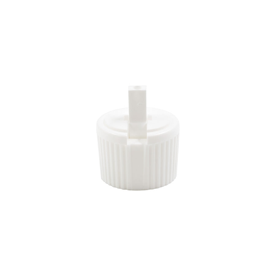 24-410 White PP Loctop Unlined Cap