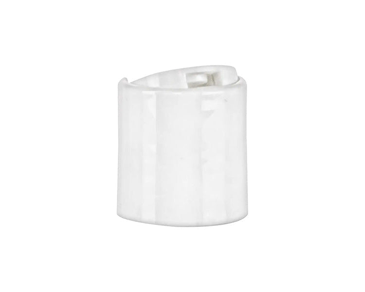 White plastic dispensing cap / closure for bottles and jars (size: 24-410)