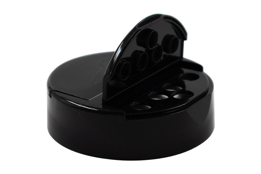 Black plastic cap / closure for bottles and jars (size: 63-485)