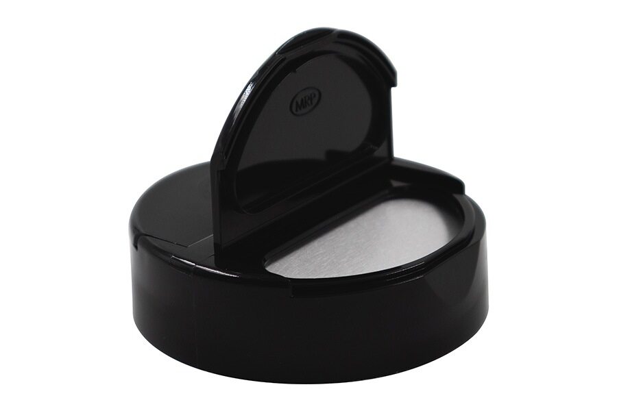 Clapet noir en PP 63-485, 5 trous, cuillère de 0,300 po, capuchon doublé sensible à la pression