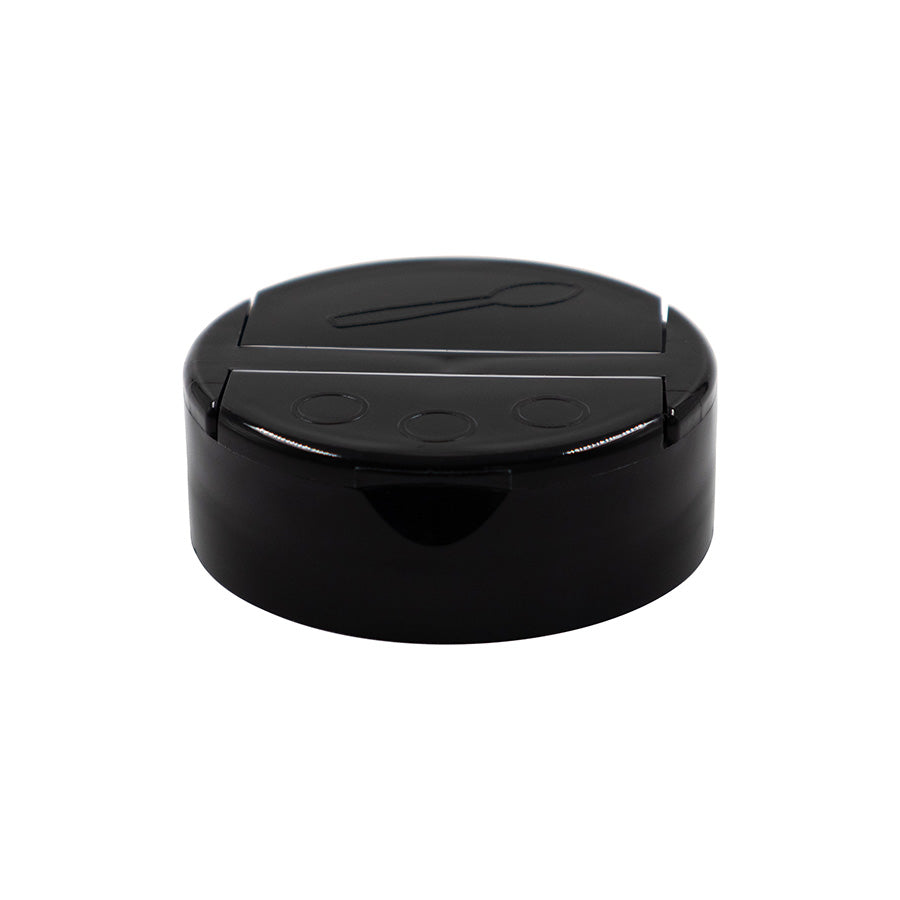 Clapet distributeur en PP noir 53-485, 3 trous, 0,300 cuillère, bouchon doublé sensible à la pression