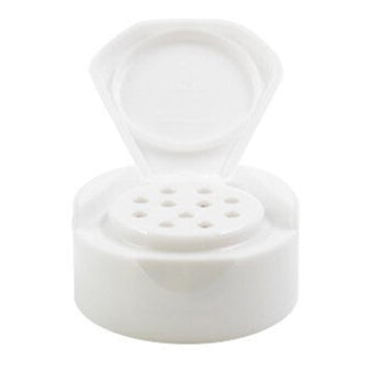 White plastic dispensing cap / closure for bottles and jars (size: 43-485)