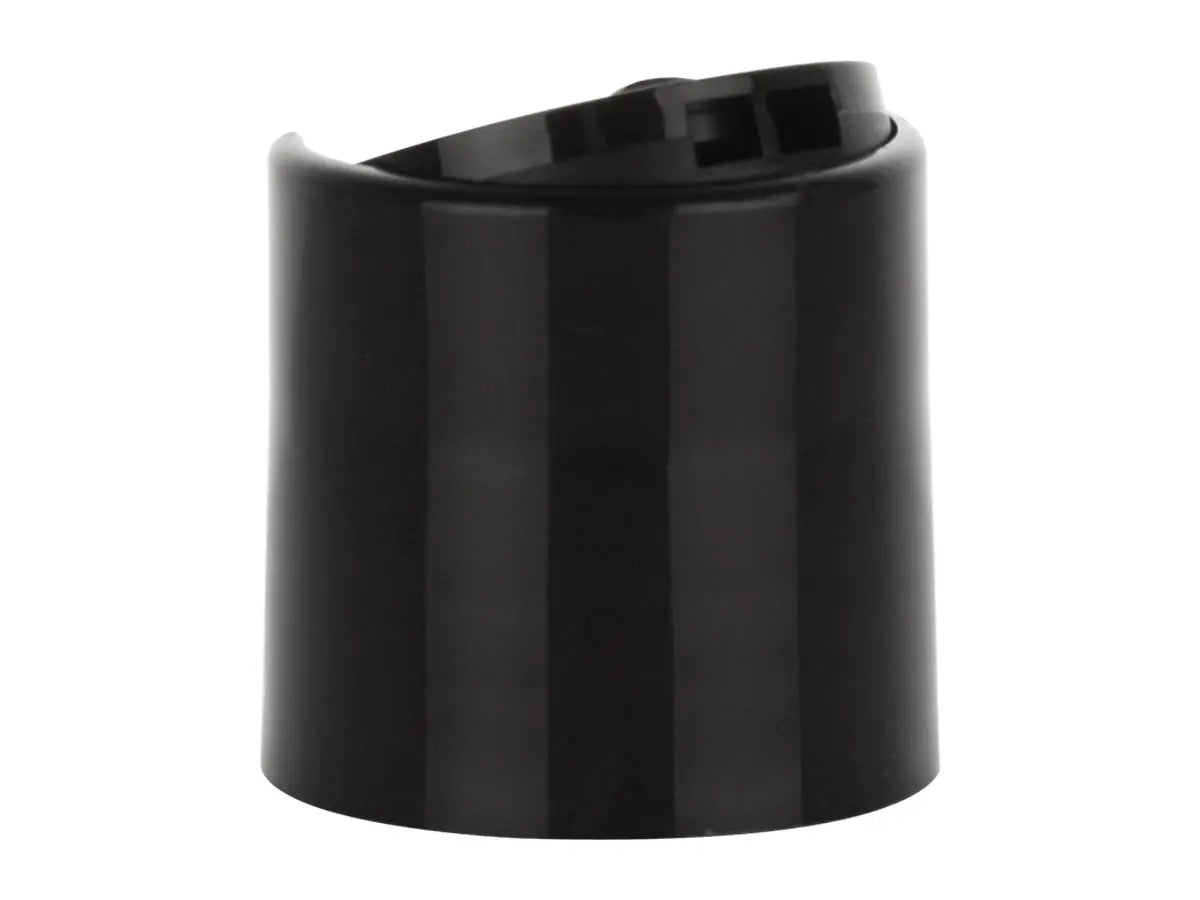 24-410 Black PP Smooth Wall Disctop Unlined Cap