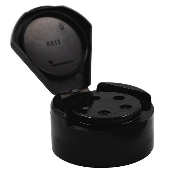White plastic continuous thread cap / closure for bottles and jars (size: 43-485)