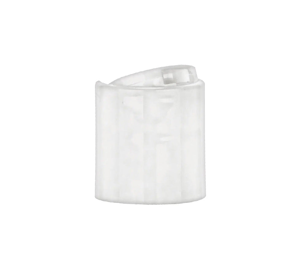 White plastic dispensing cap / closure for bottles and jars (size: 24-410)