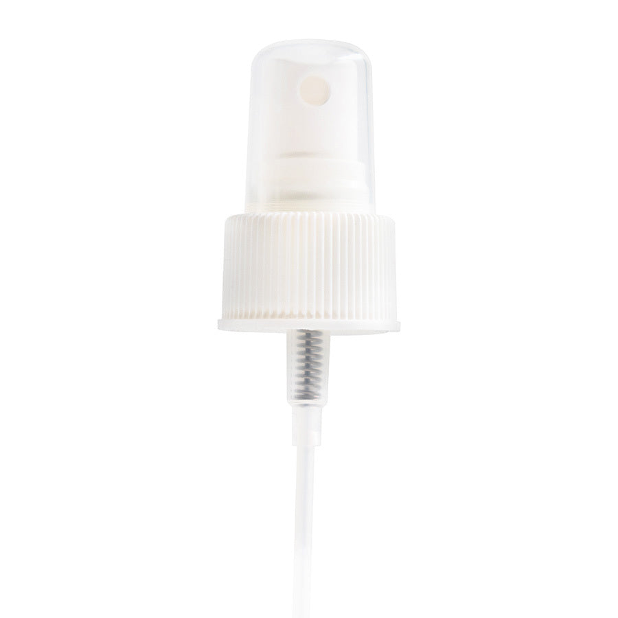 White plastic sprayer cap / closure for bottles and jars (size: 43 mm)