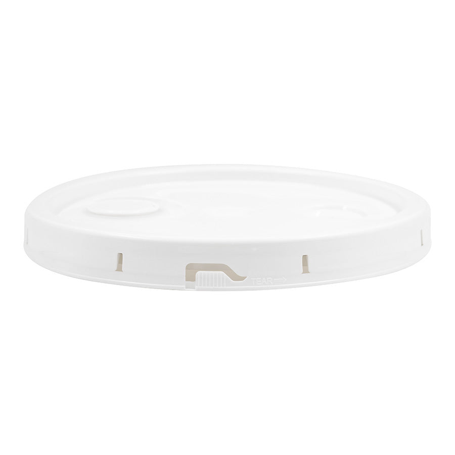 White plastic cap / closure for bottles and jars