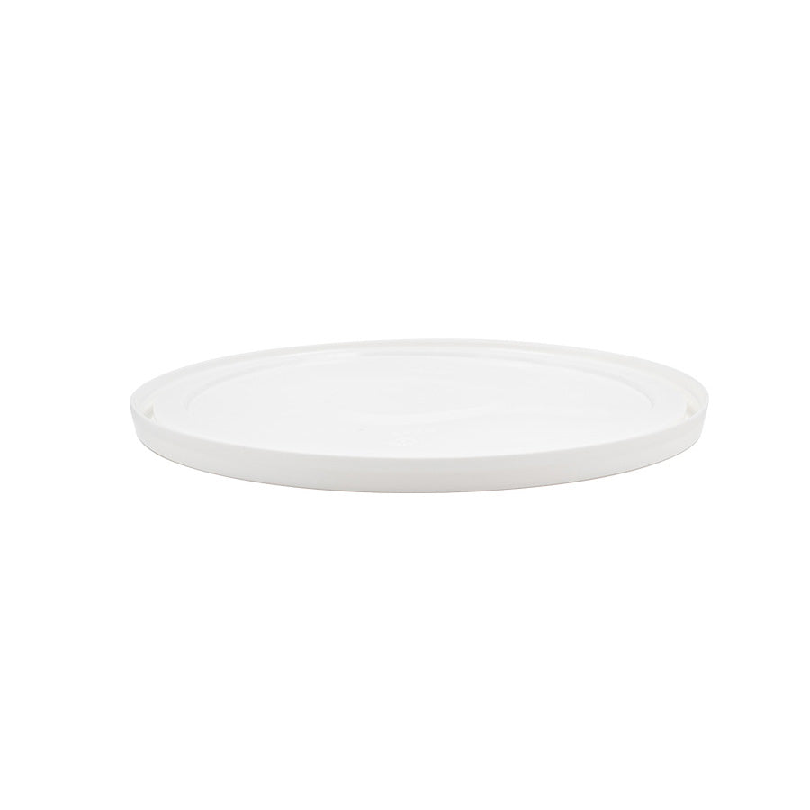 White HDPE Round Lid Tear Tab