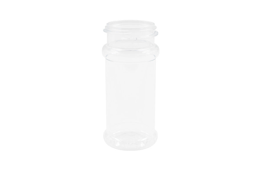 100 cc clear plastic jar (neck finish: 43-485)