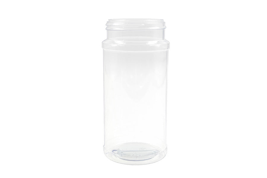 16 oz clear plastic jar (neck finish: 63-485)
