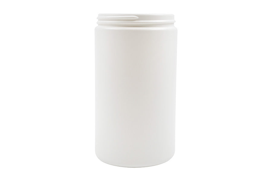32 oz white plastic jar (neck finish: 89-400)