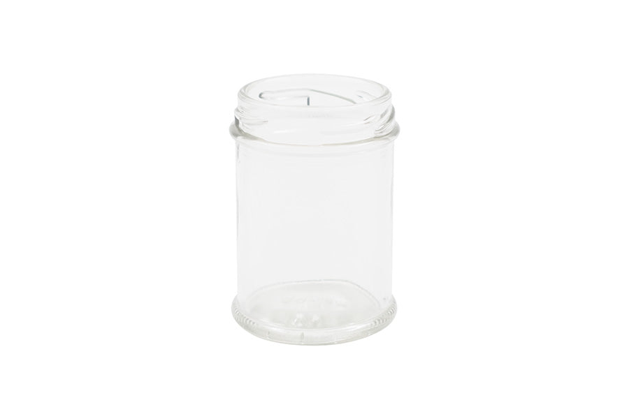 2 oz Clear Glass Round Ointment Jar 48 mm Twist / Lug