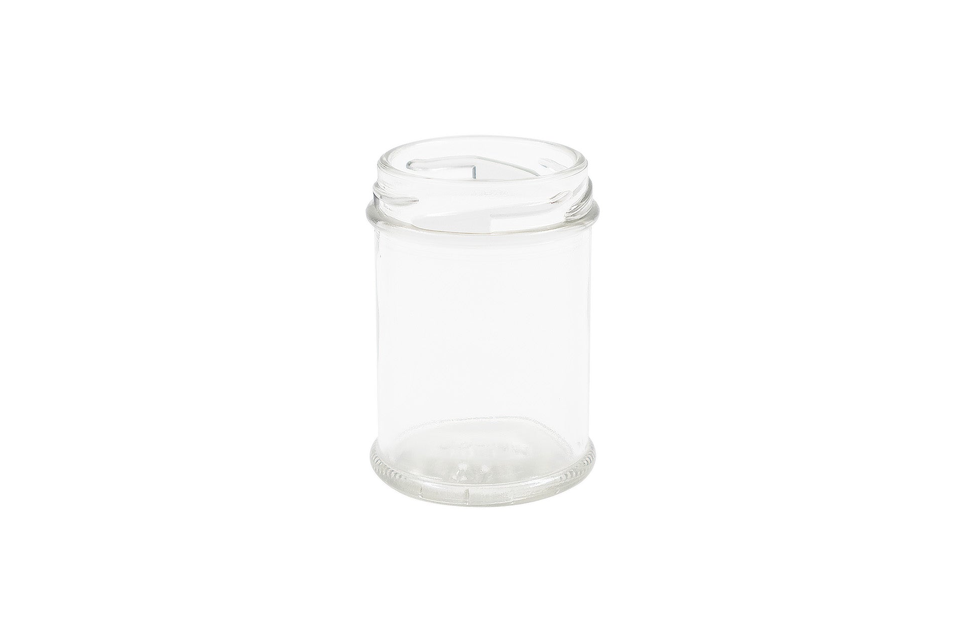 2 oz Clear Glass Round Ointment Jar 48 mm Twist / Lug