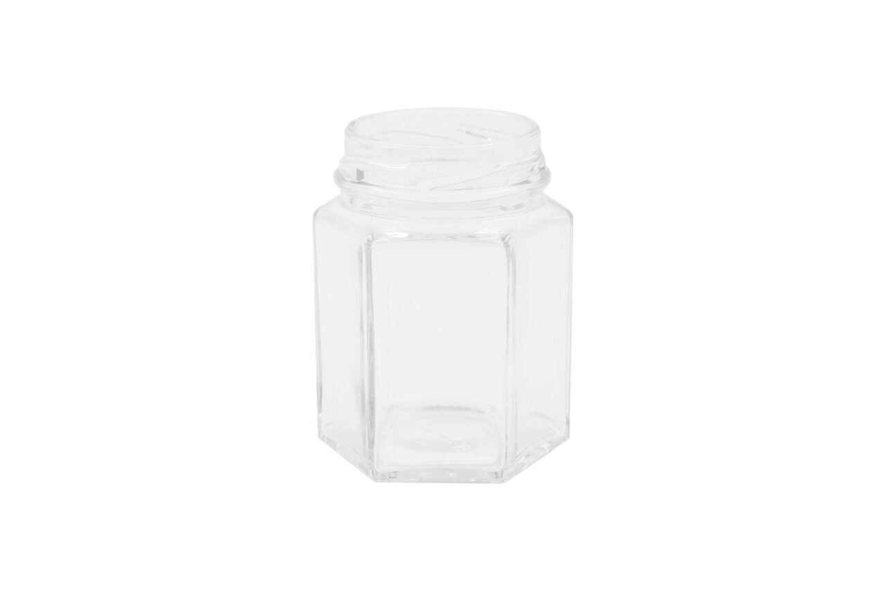 110 ml clear glass jar (neck finish: 48-2010)
