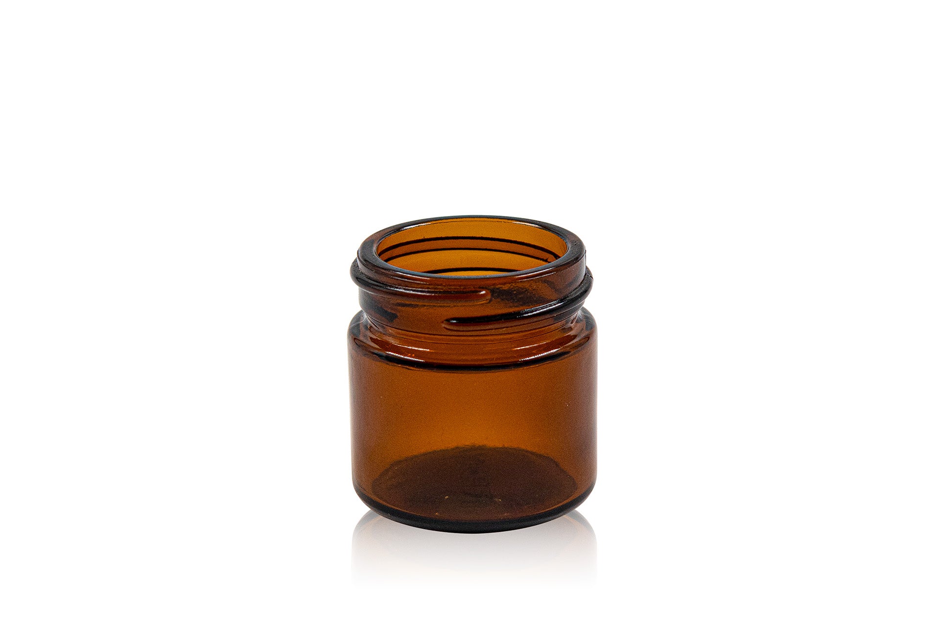 25 ml Amber Glass Round Ointment Jar 38-400