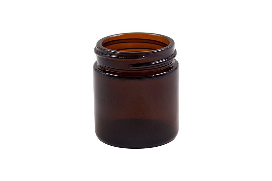 50 ml amber glass jar (neck finish: 45-400)
